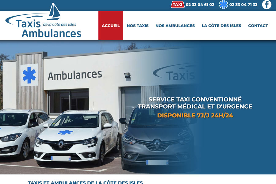 taxis et ambulances de la cote des isles